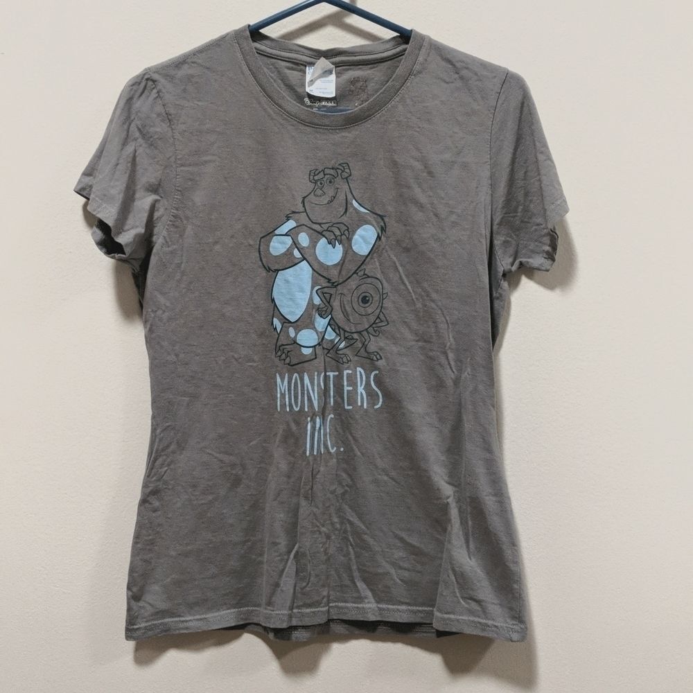 Port & Co Disney Pixar Monsters Women's Short Sleeve Fitted Tee Sz M